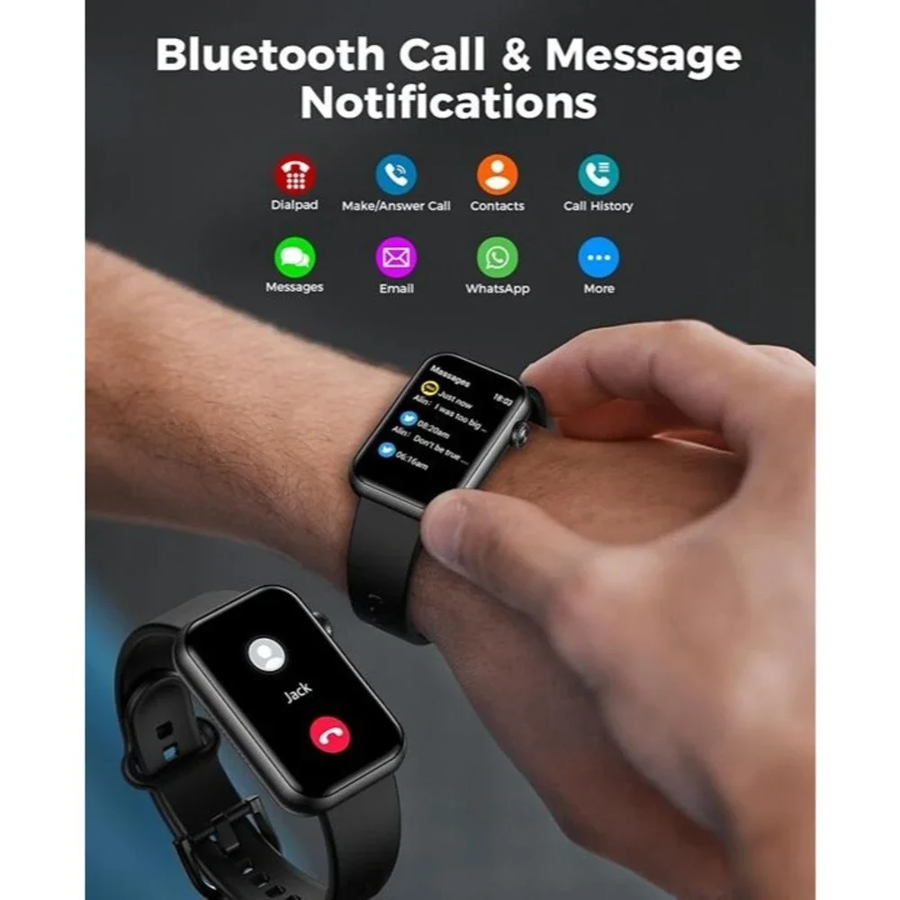 Smart Watch Fitness Tracker (Answer/Make Call)